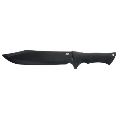 Nůž Schrade Leroy Fixed Blade Robustní nůž s pevnou čepelí Clip Point z odolné nerezové oceli AUS-8. Protiskluzová, pogumovaná rukojeť s otvorem pro zavěšení. Včetně pouzdra s klipem na opasek.